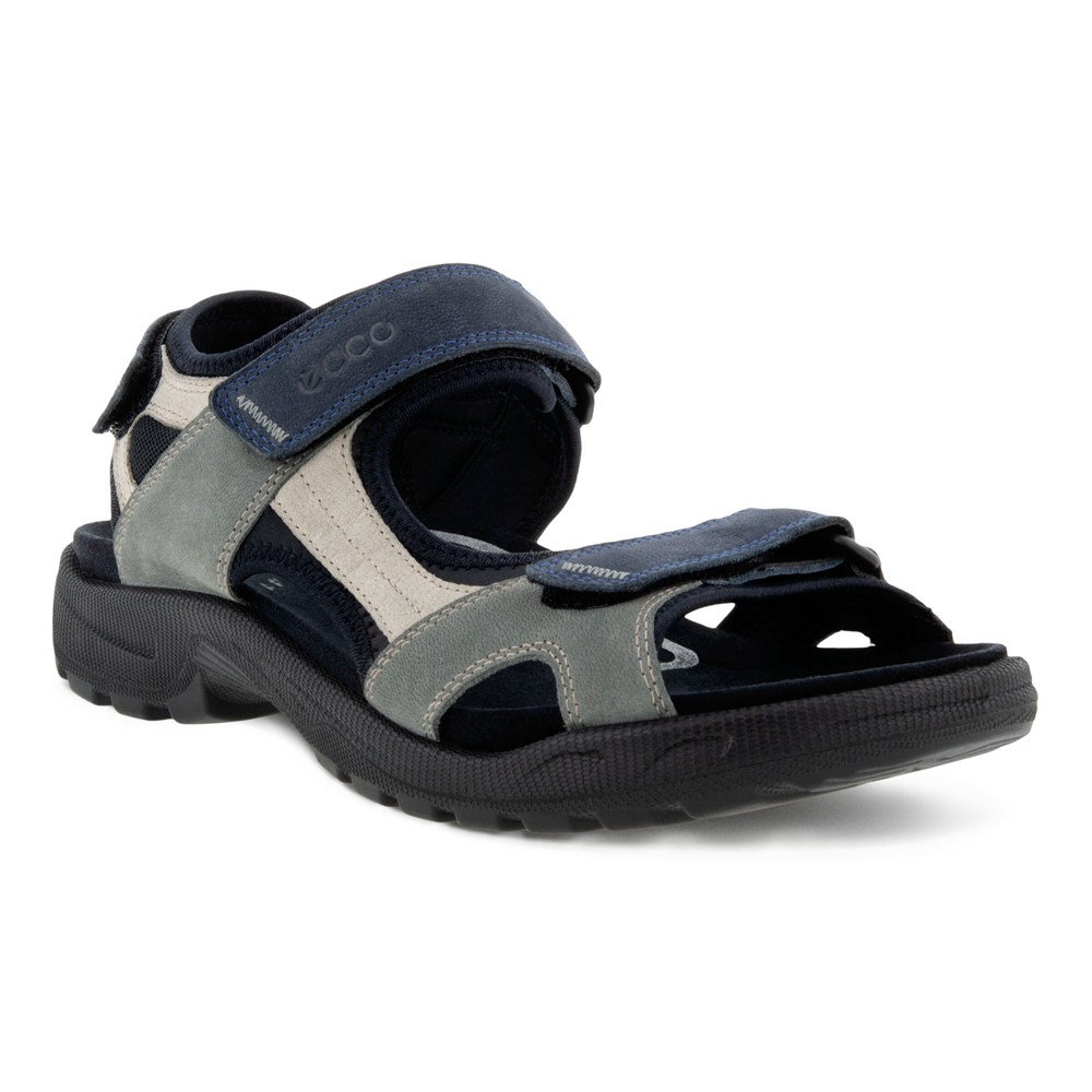 Mens Sandals - ECCO Onroads - Navy/Olive - 8426LYVHT